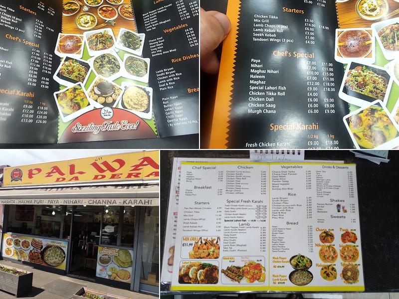 Palwan Da Dera Menu
