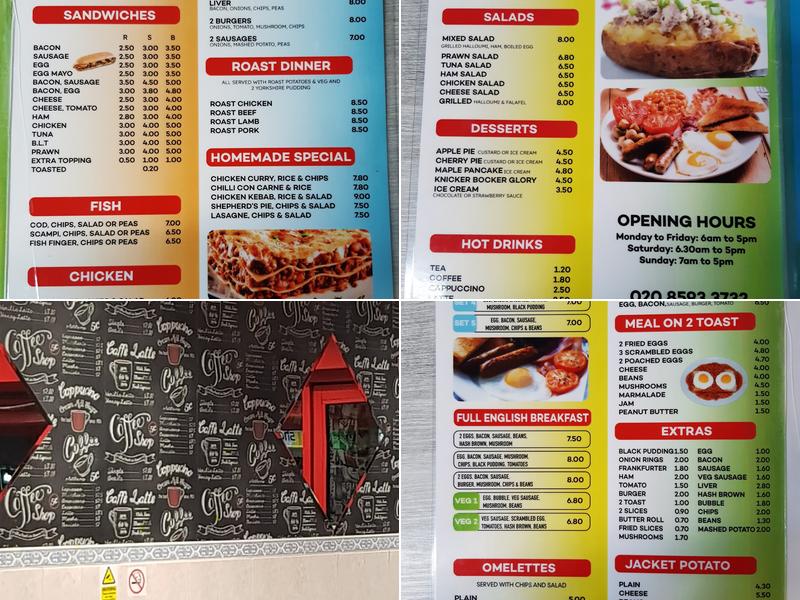 Cafe Zone Menu