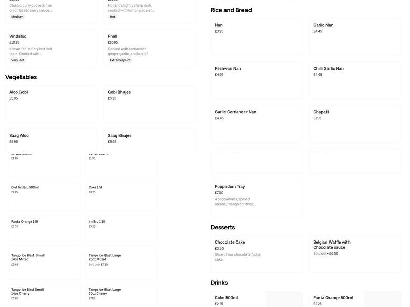 Kebab Mahal - DALKEITH Menu