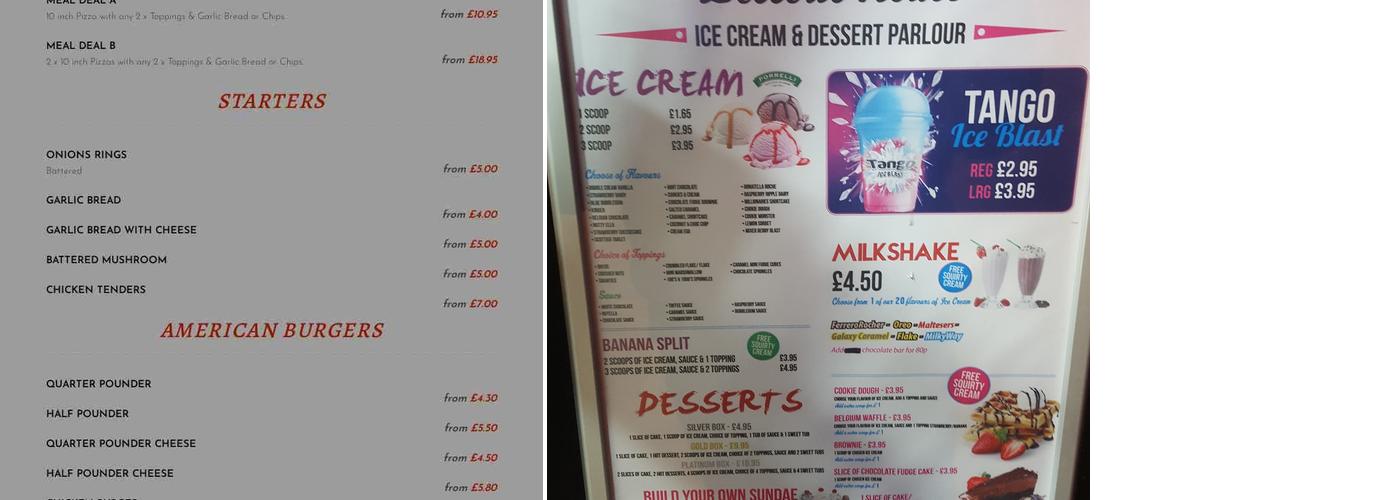 Phoenix Grill House Menu