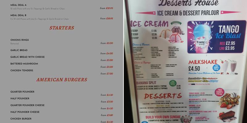 Phoenix Grill House Menu