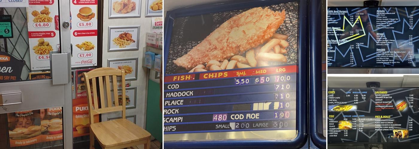 Princes Fish Bar Menu