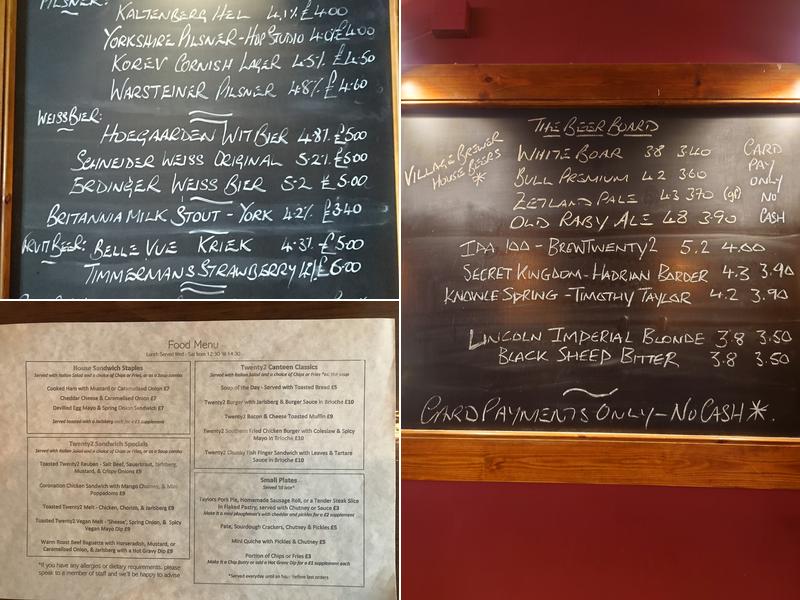 Number Twenty 2 Menu