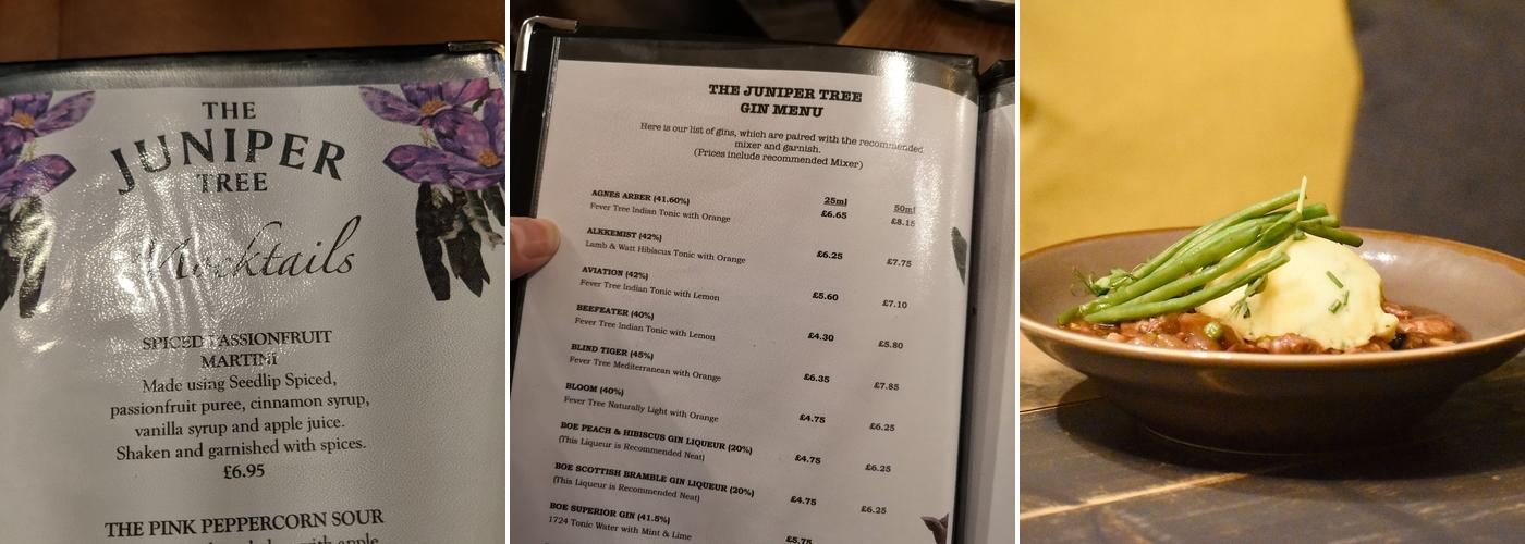 The Juniper Tree Menu