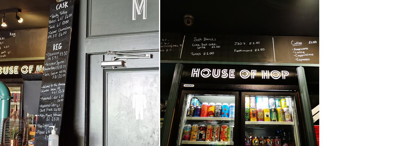 House of Hop Darlington Menu