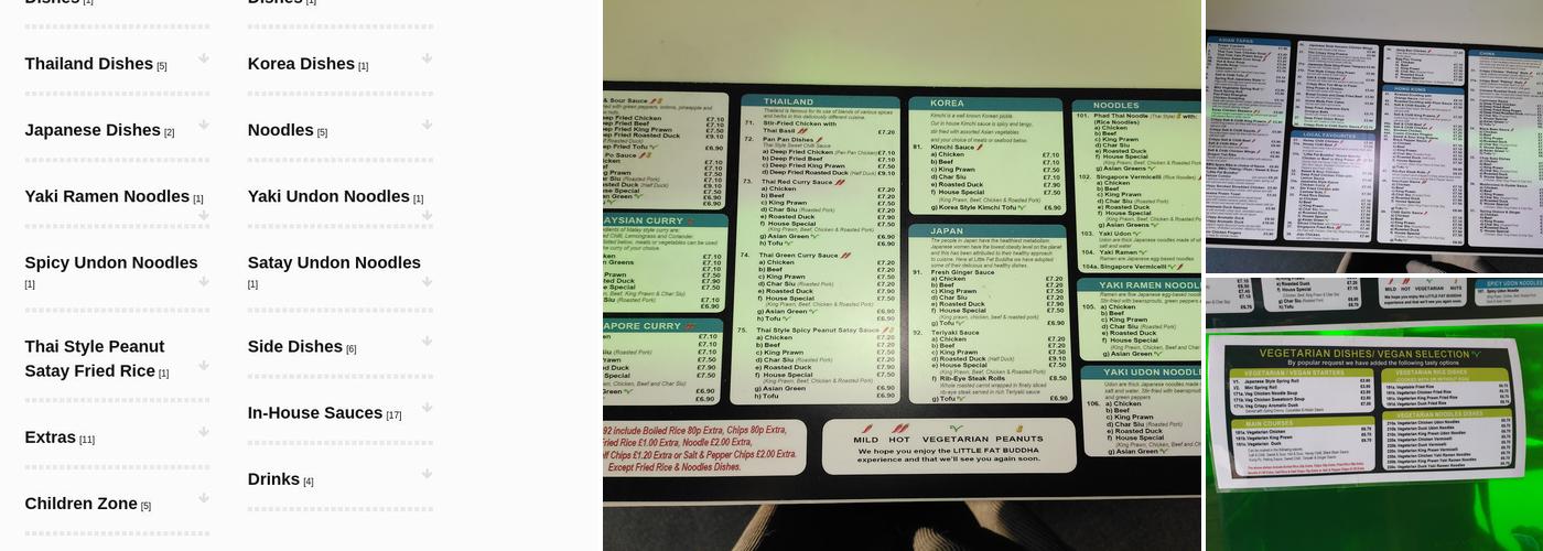 Little Fat Buddha Menu