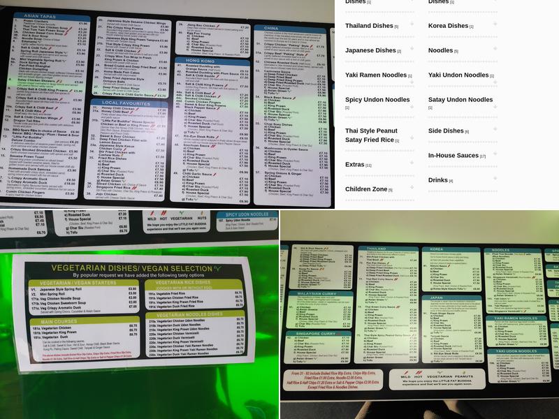 Little Fat Buddha Menu