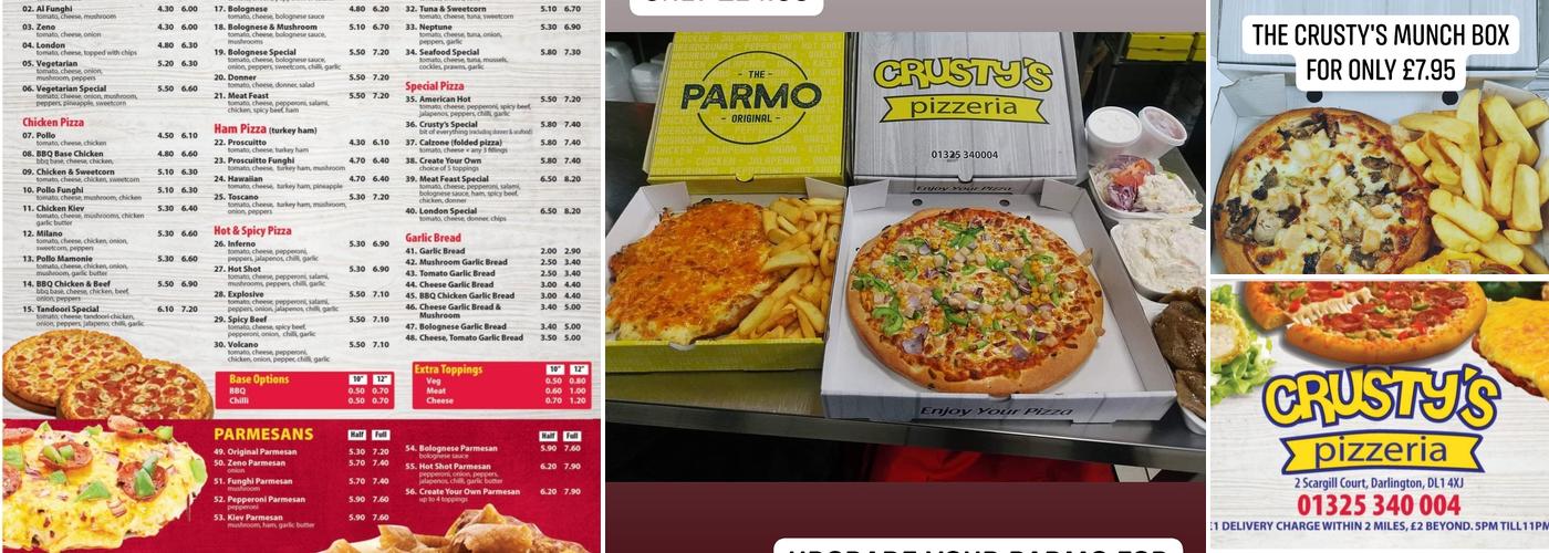 Crusty's pizzeria Menu