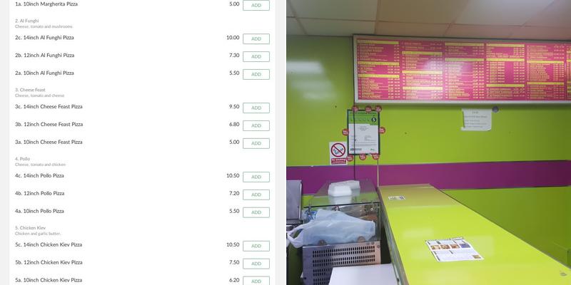 Simos Pizzeria & Italian Takeaway Menu