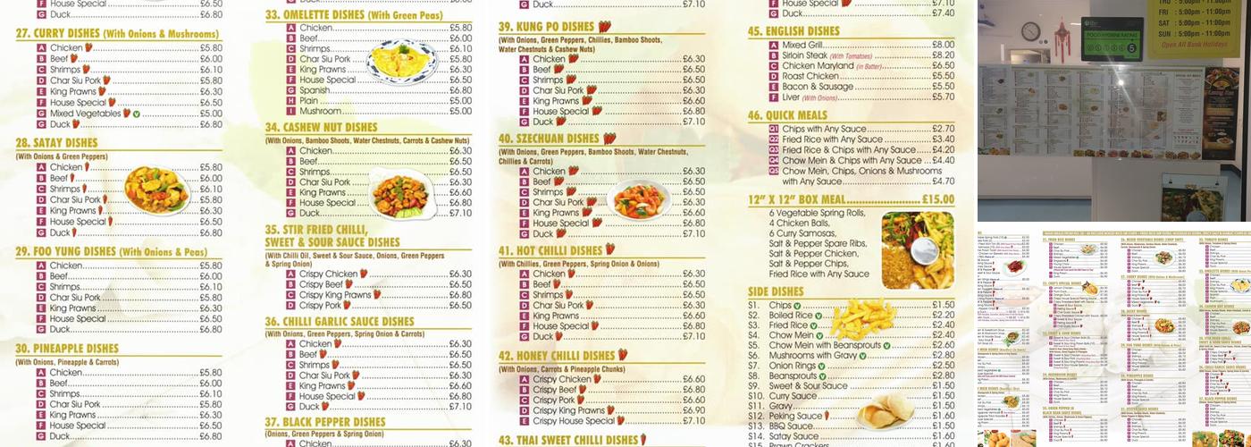 Leung Kee Chinese Take Away Menu