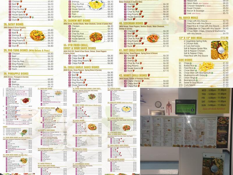 Leung Kee Chinese Take Away Menu