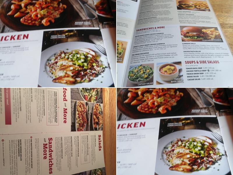 Applebee's Grill + Bar Menu