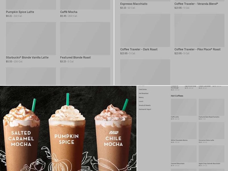 Starbucks Menu