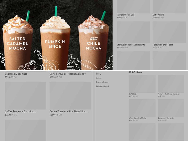 Starbucks Menu