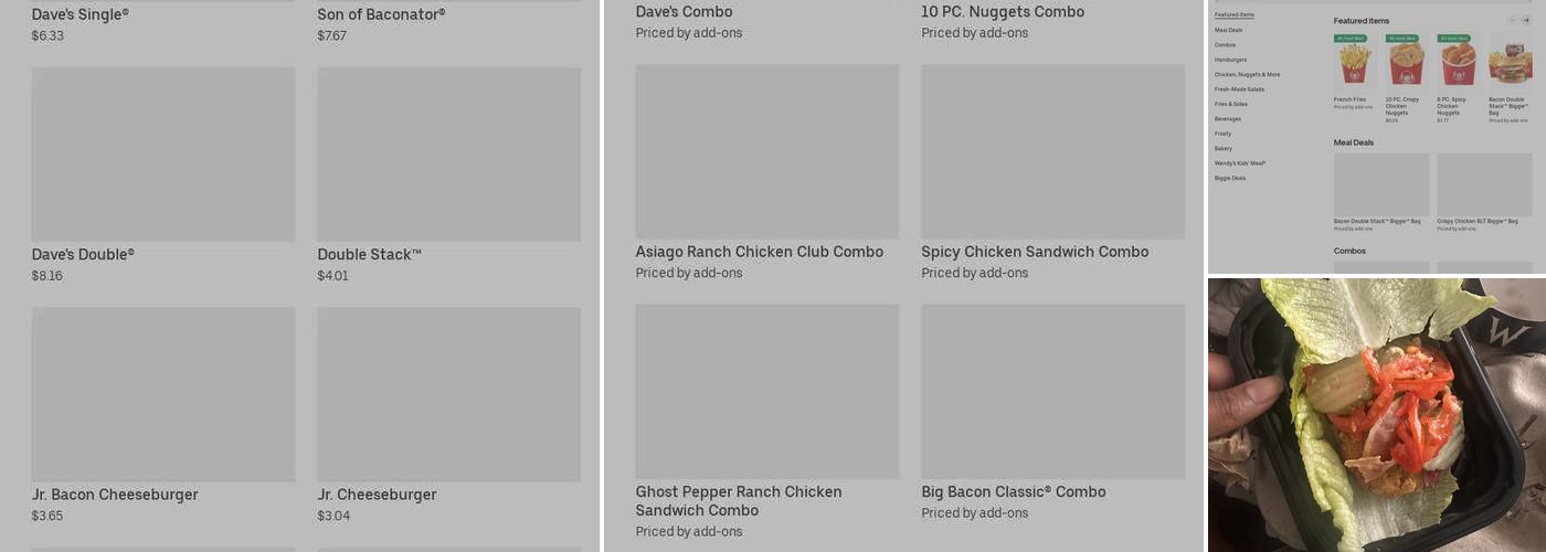 Wendy's Menu