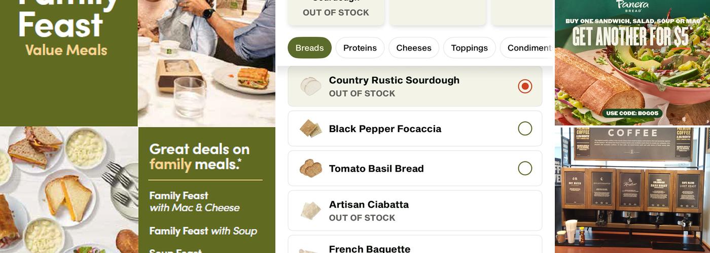 Panera Bread Menu