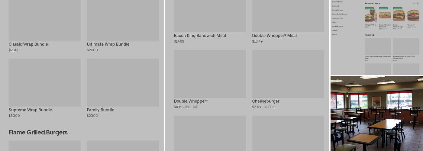 Burger King Menu