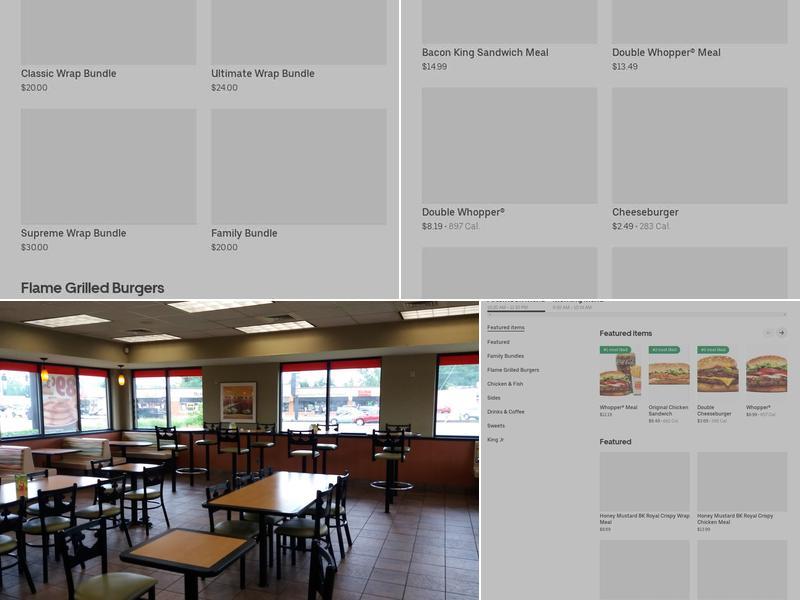 Burger King Menu