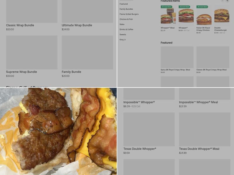 Burger King Menu