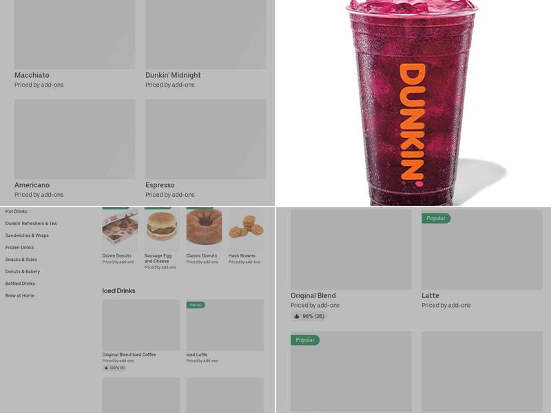Dunkin' Menu