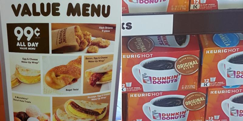 Dunkin' Menu