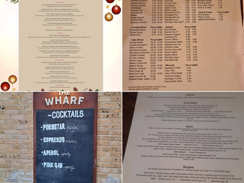 The Wharf Menu