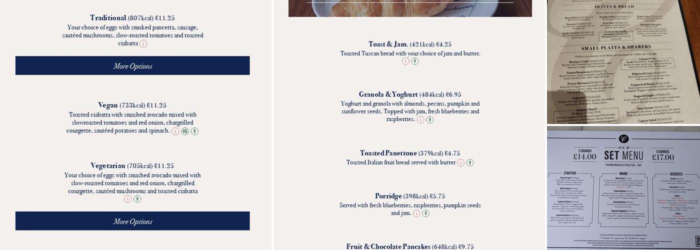 Carluccio's Menu