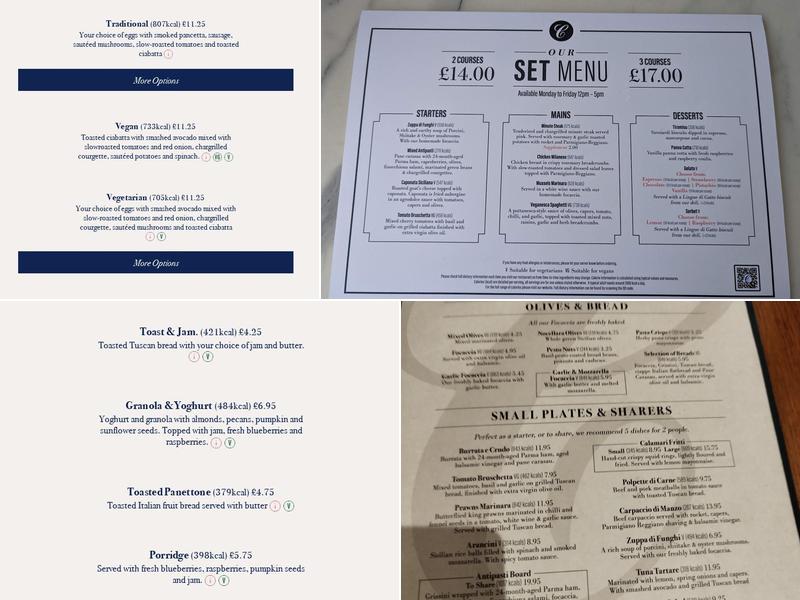 Carluccio's Menu