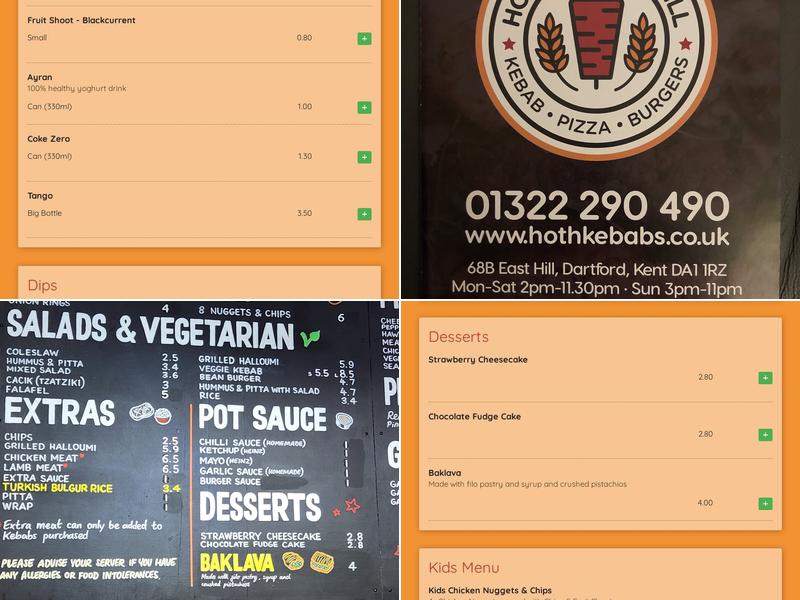 House On The Hill Menu