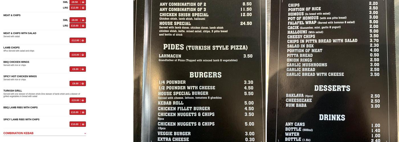 Best Turkish Grill Menu