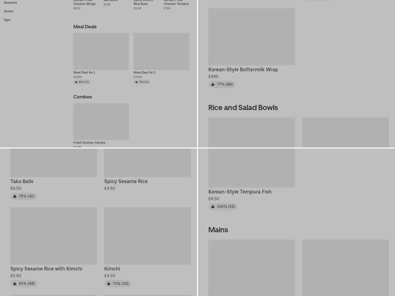 Dart Fried Chicken Menu