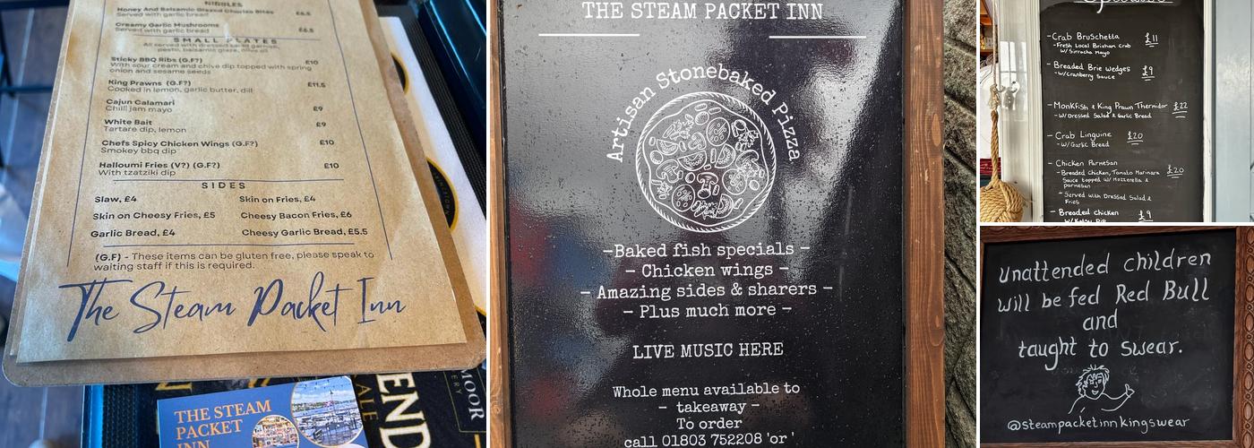 Steam Packet Inn Menu