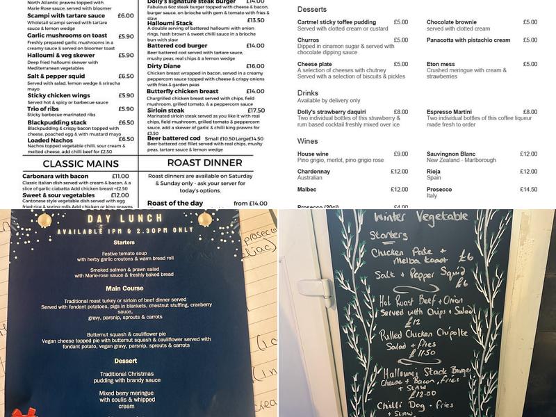 Dolly's Tea Room and Restaurant Menu