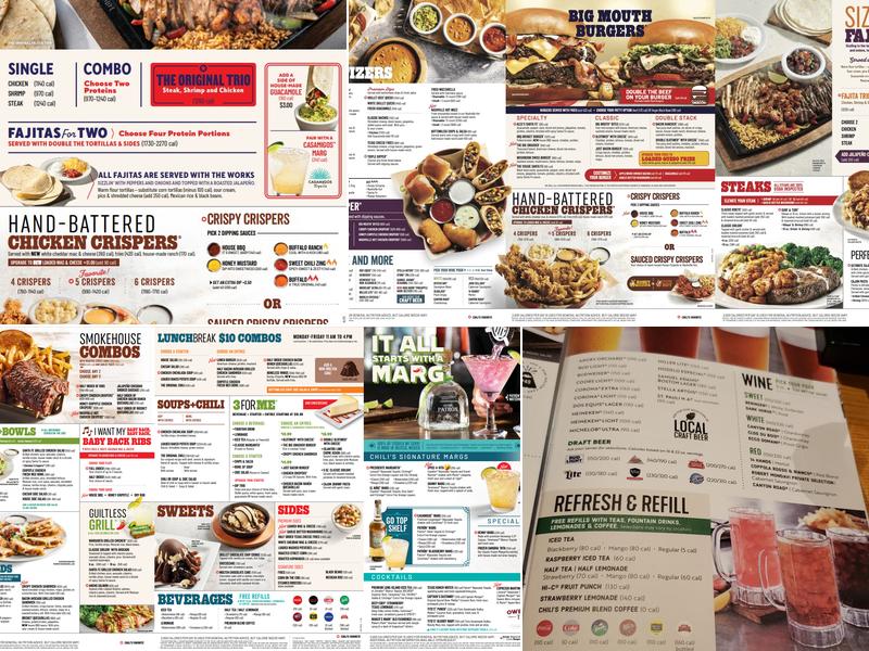 Chili's Grill & Bar Menu