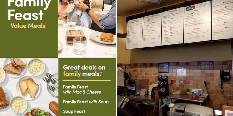 Panera Bread Menu