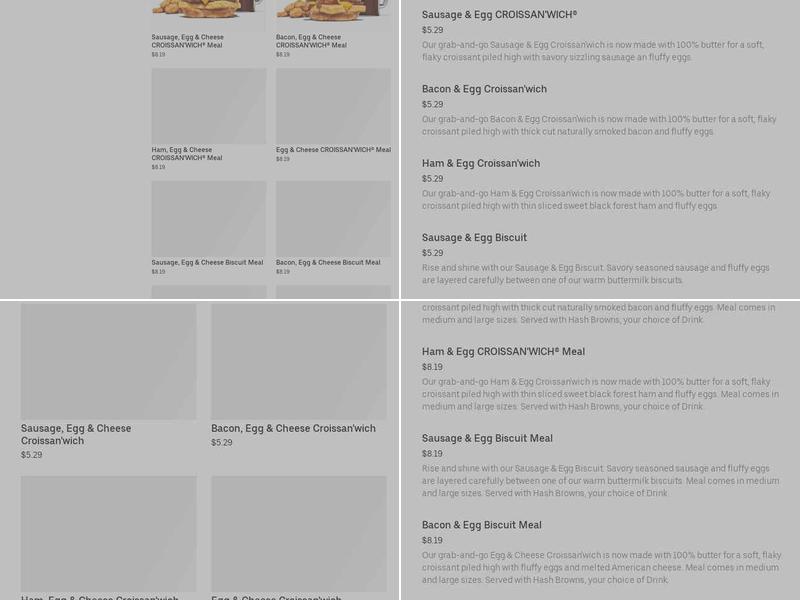 Burger King Menu