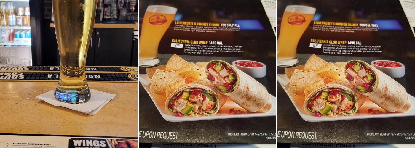 Buffalo Wild Wings Menu