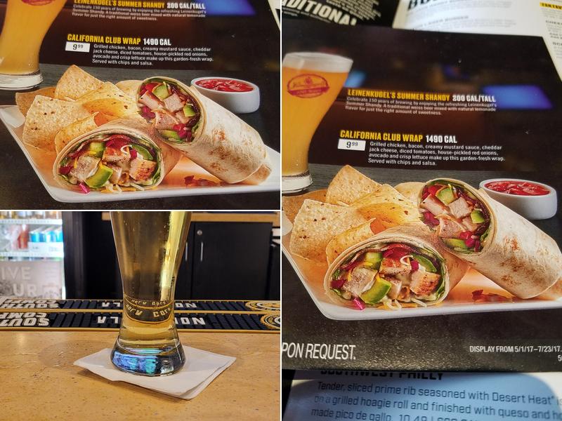 Buffalo Wild Wings Menu