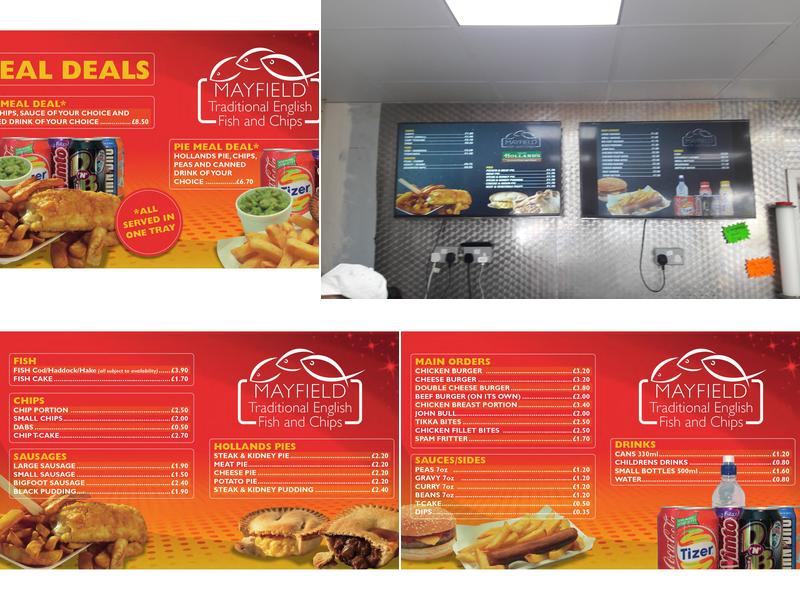 Mayfield Fish & Chip Shop Menu