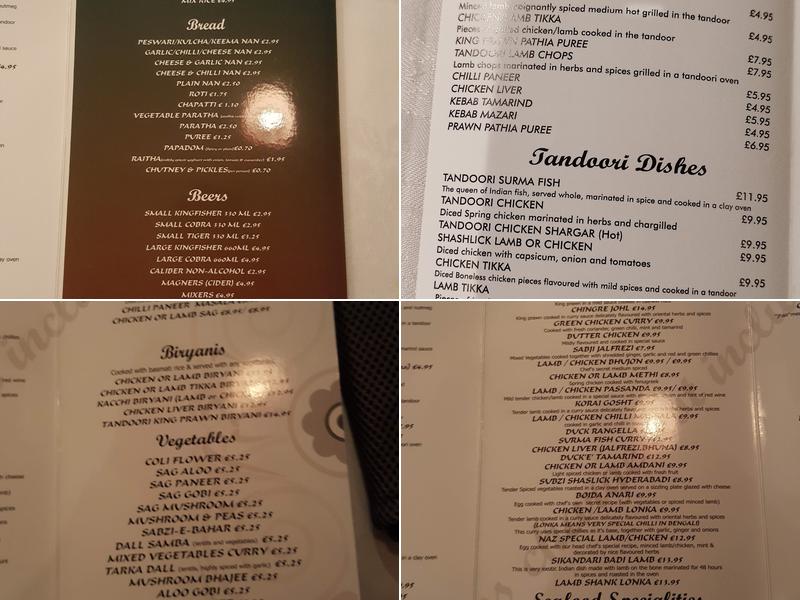 Spices Indian Cuisine - Datchet Menu