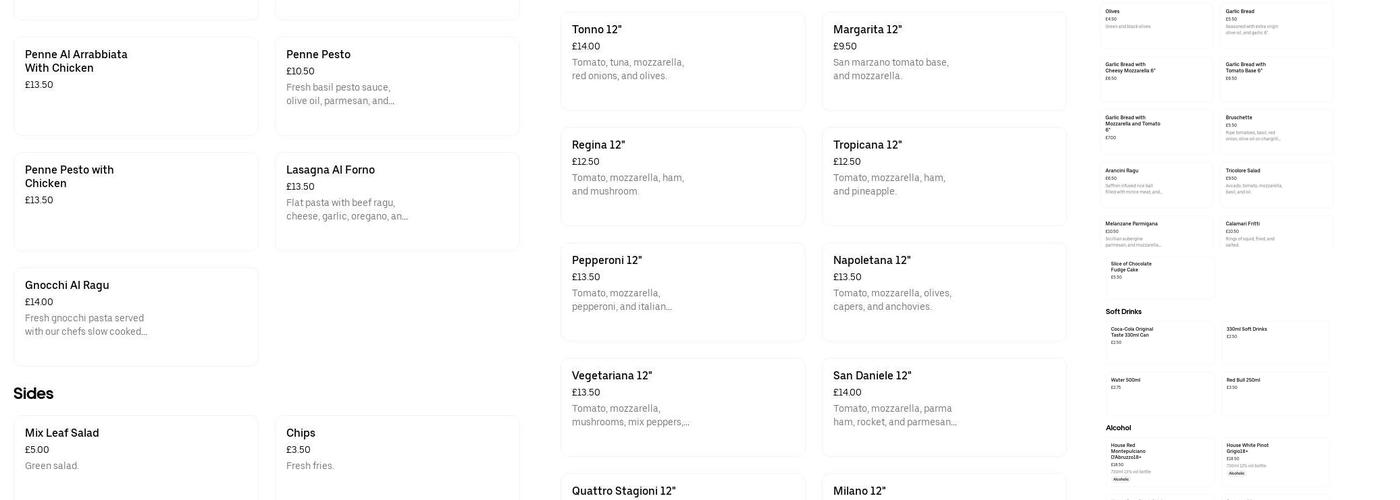 Franco's Italian Wine Bar and Lounge Menu