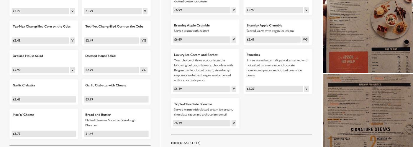 The Cooper's Brook - Pub & Grill Menu