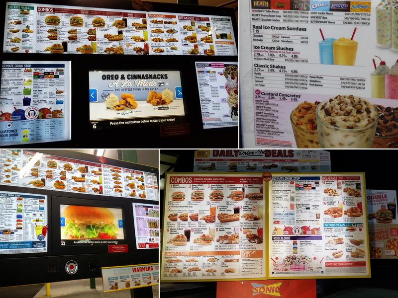 Sonic Drive-In Menu