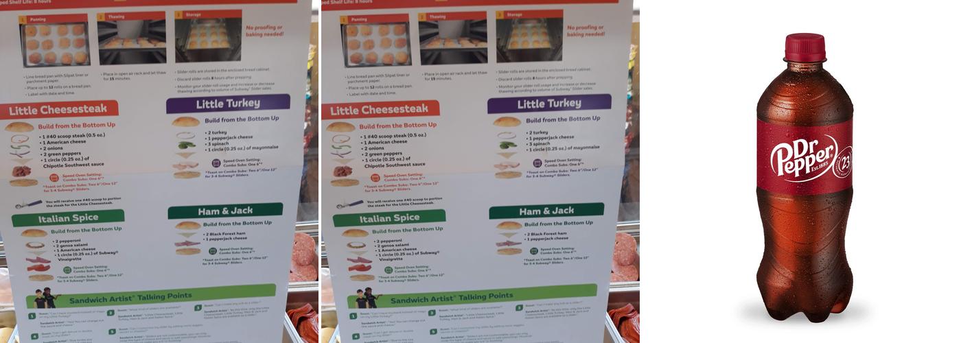Subway Menu