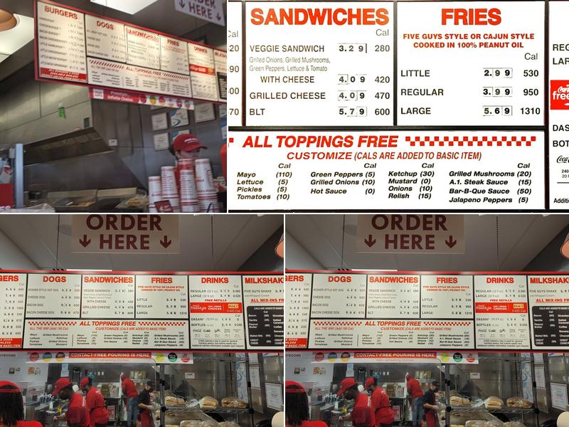 Five Guys Menu