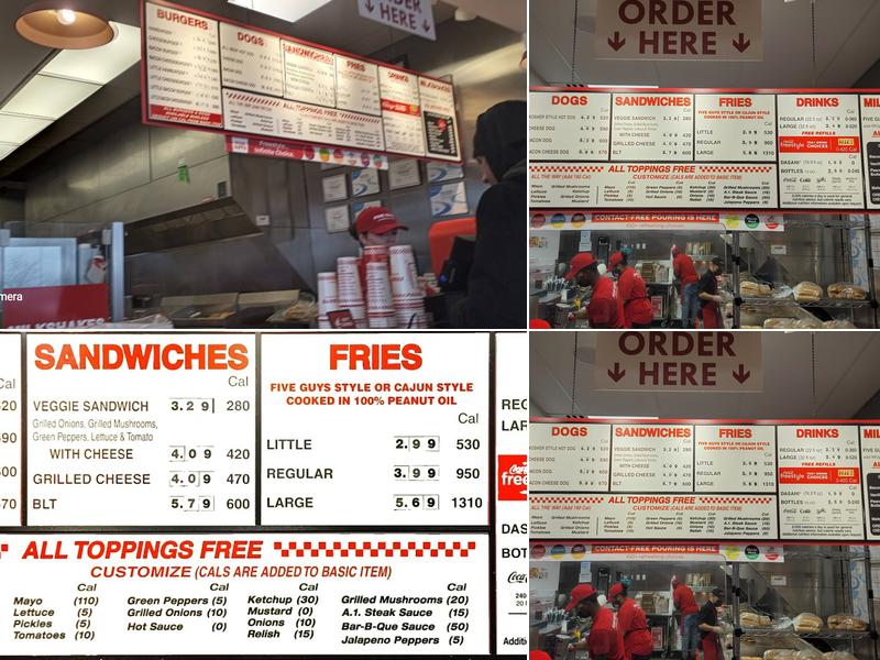 Five Guys Menu