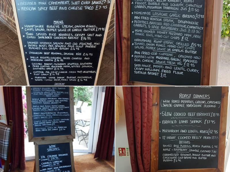 The Fox & Hounds Menu