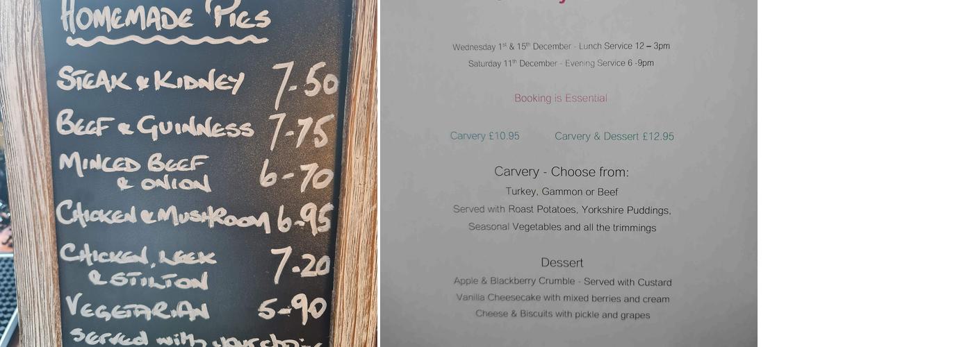 The Forest of Bere Menu