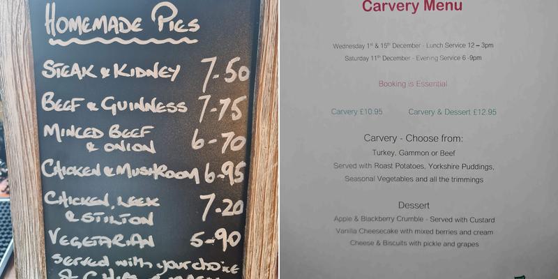 The Forest of Bere Menu