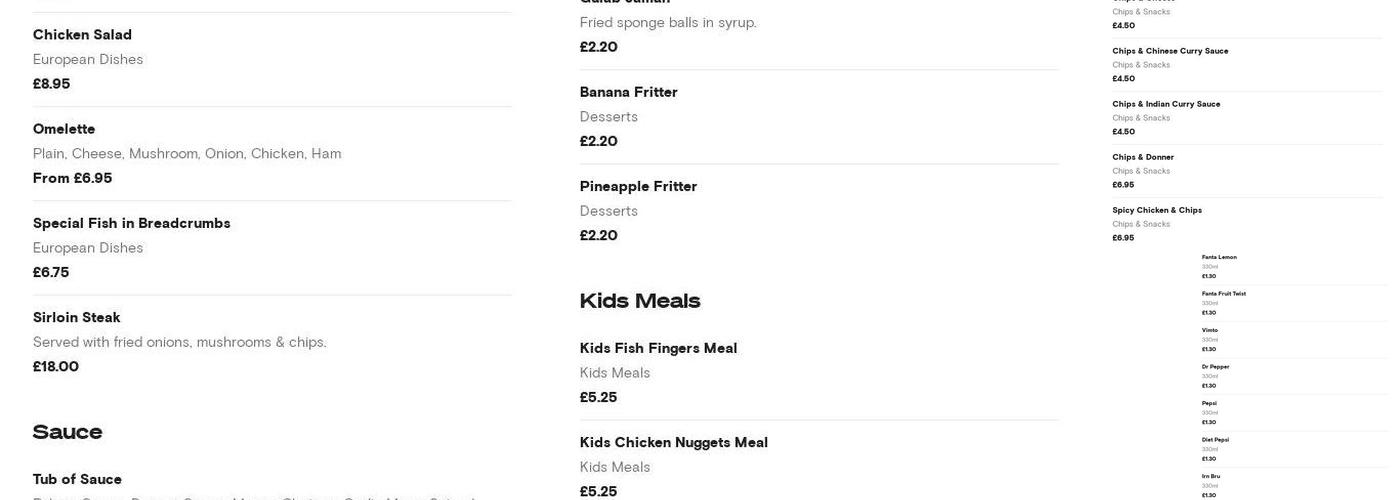 Tasty Bite Kebab House Menu